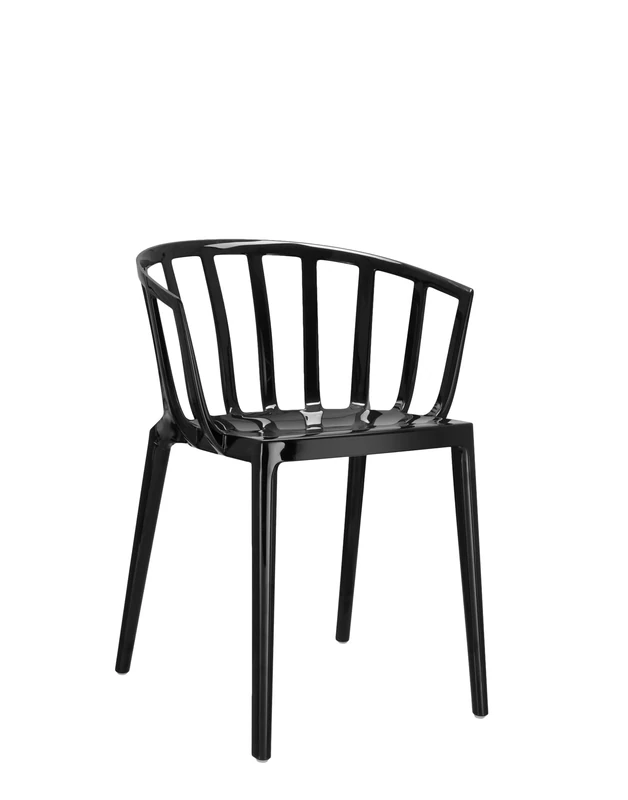 Kartell Venice Chair, Batch-dyed polycarbonate, Black, 51x75x51 cm