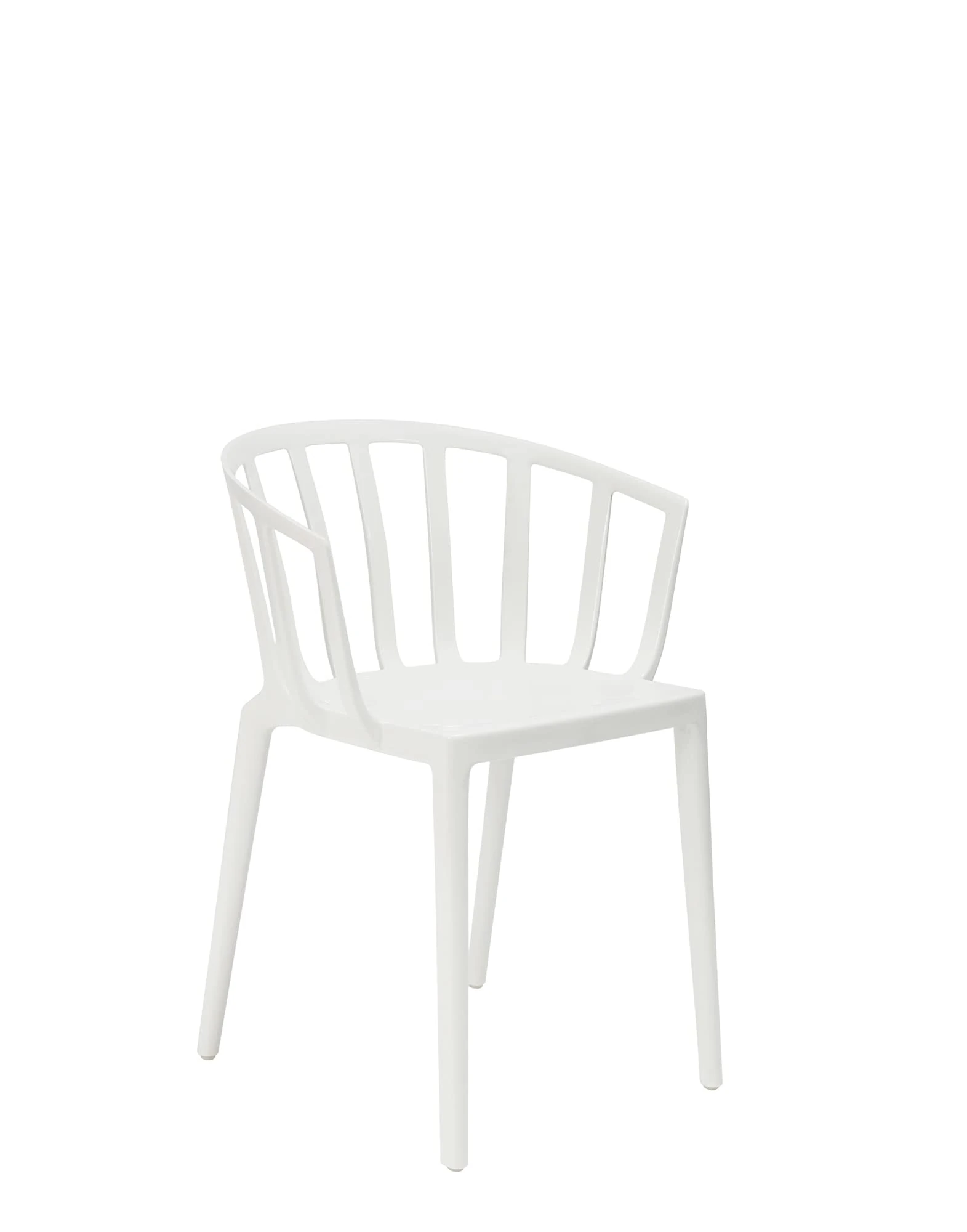 Kartell Venice Chair, Batch-dyed polycarbonate, White, 51x75x51 cm