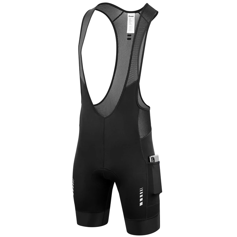 Przewalski Men's Cycling Bike Bib Short with Phone Pockets,4D Padded Breathable Biking Bicycle Bib Tights, Black with Pockets, 4X-Large - Image 1