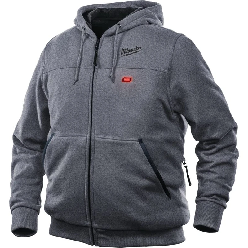 Milwaukee Men's M12 Hhgrey3-0 (M) Hooded Sweatshirt, Grey, M UK - Image 1