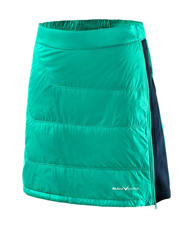 Black Crevice Women's Ski Skirt, Green, Size 36