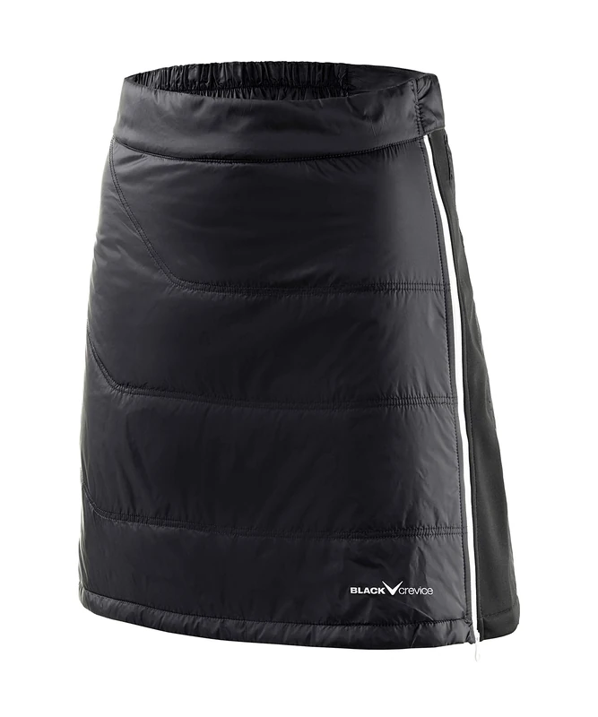Black Crevice Women's Ski Skirt, Black, Size 40