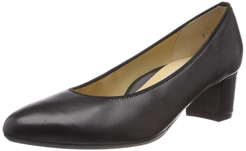 ara Women’s Knokke 1211486 Closed-Toe Pumps, Black (Schwarz 01), 4 UK