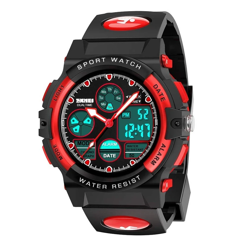 Hikidye Kids Sports Watch - Waterproof 50M LED Backlight for 3-8