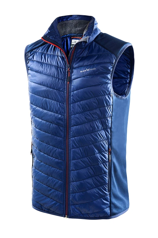 Black Crevice Men's Sleeveless Gilet, Blue, Size S