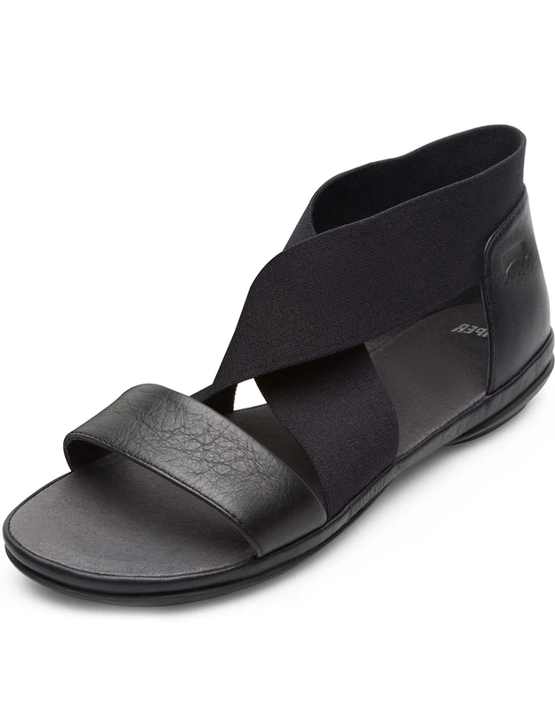 Camper Women's Right Nina K200759 Open Toe Sandals, Black 002, 4 UK