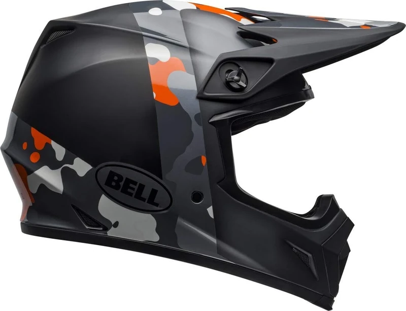 Bell HELMET MX-9 MIPS PRESENCE BLACK FLO ORANGE CAMO XL - Image 1