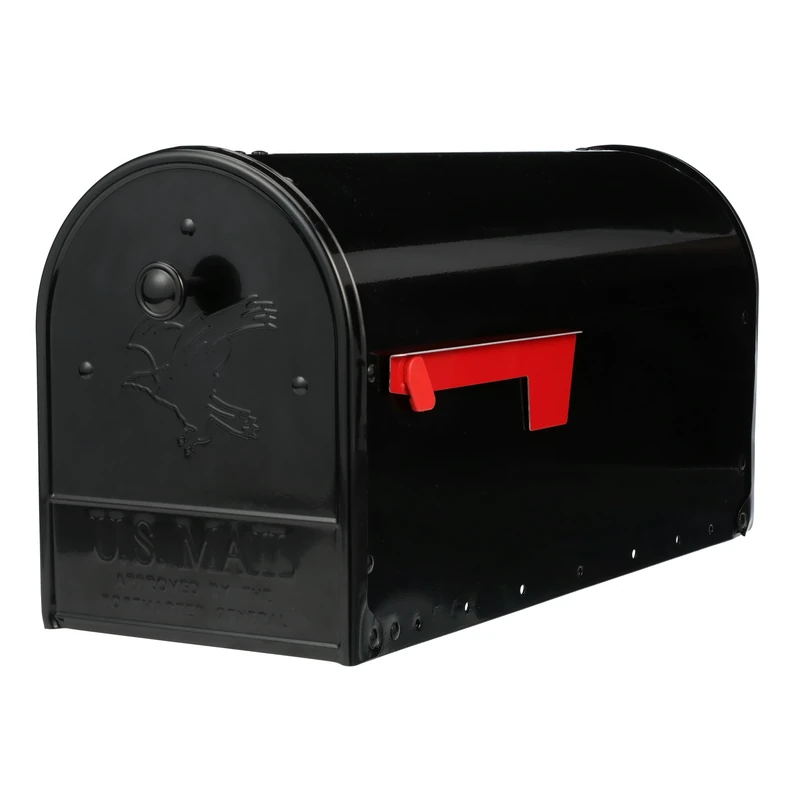 ARCHITECTURAL MAILBOXES OM160BEC Outback Post Mount, Black