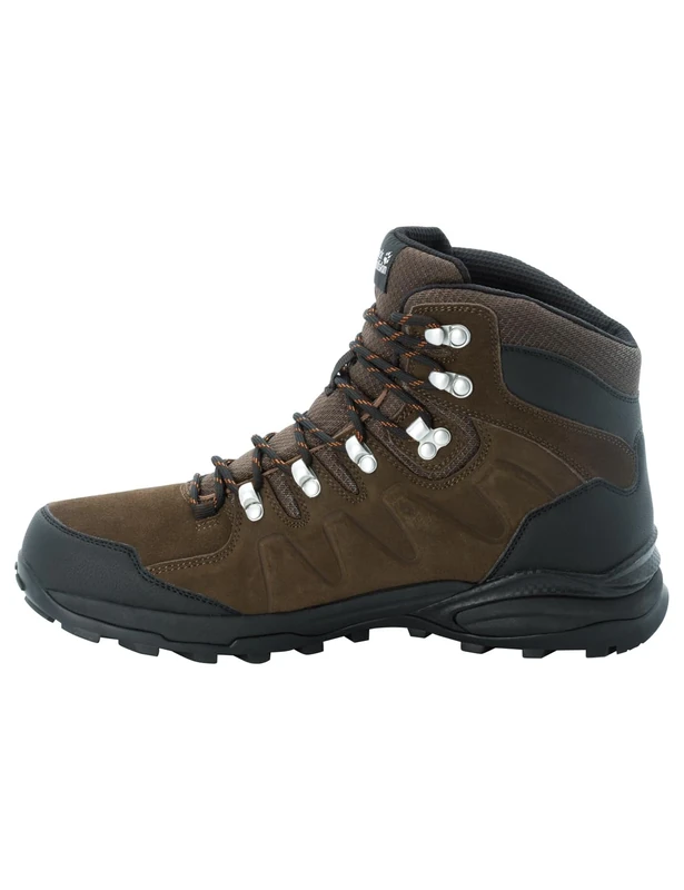 Jack Wolfskin Men's Refugio Texapore Mid Walking Shoe - Brown