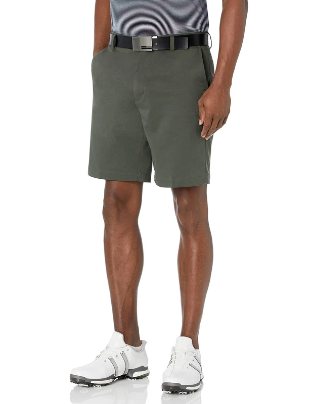 Amazon Essentials Men's Classic-Fit Stretch Golf Shorts (Available in Big & Tall), Olive, 34W