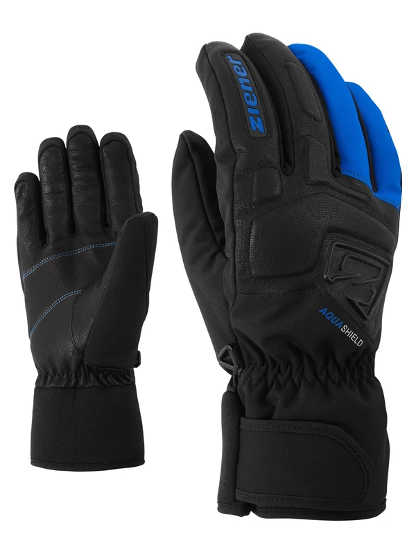 Ziener Gloves Glyxus Ski Gloves, Men, mens, 801040, Persian blue, 7