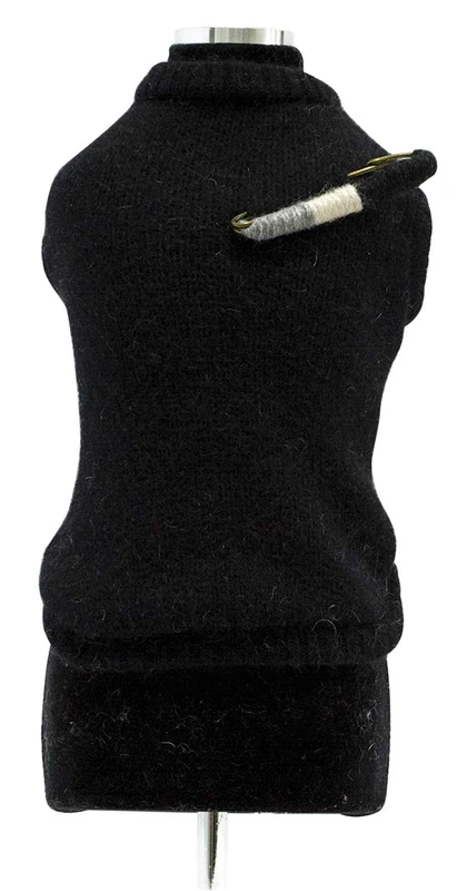 Trilly Tutti Brilli Aubert Wool Sweater with Safety Pin Decorated, Large