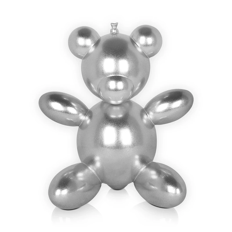World Art TW60033 Resin Sculpture Bear Balloon, Resin, 40x35x25 Cm