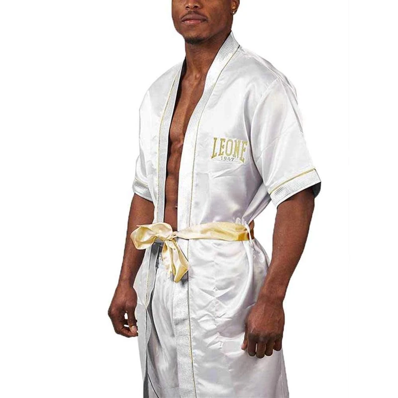 LEONE 1947, Premium Ring Robe, Unisex Adult, White, S/M, AB260