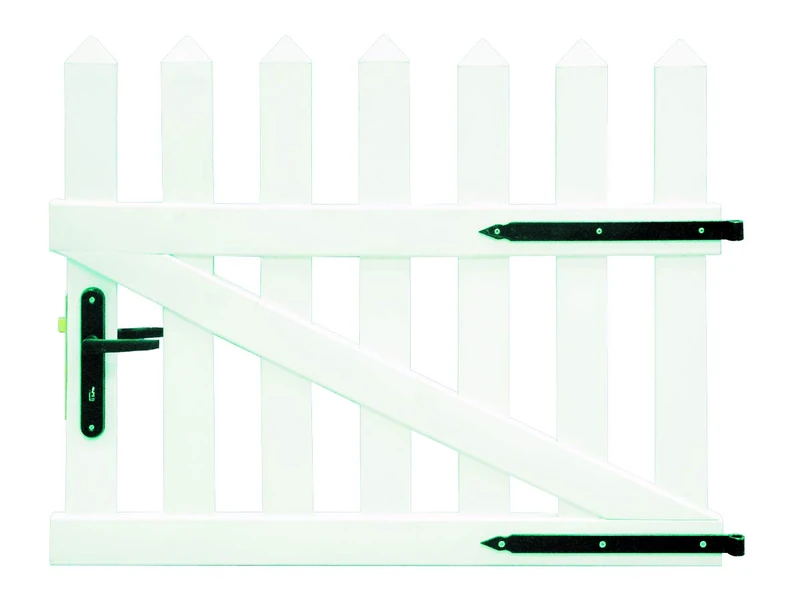 Duramax Single Gate Fence, Off-White - Image 1