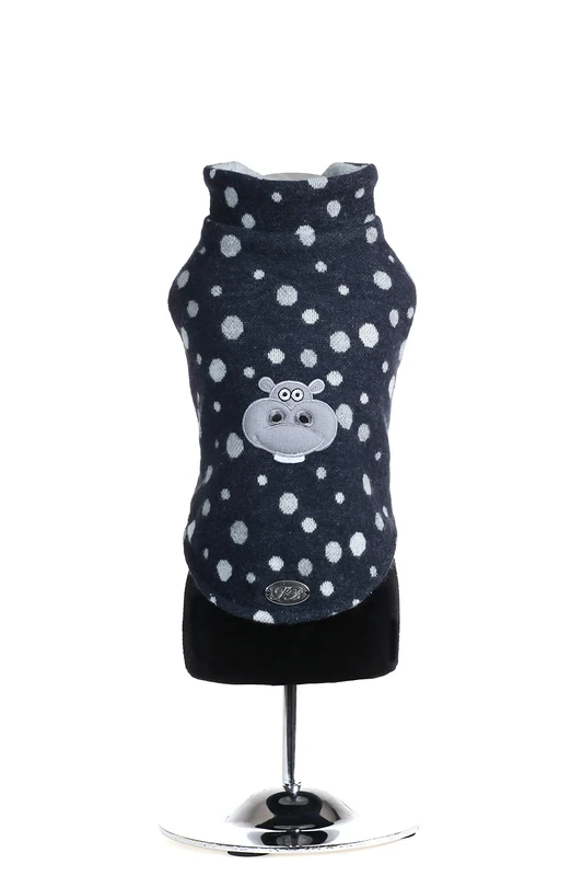 Trilly Tutti Brilli OraziobluXXS Orazio Sweatshirt with Thermal Application XXS, Blue