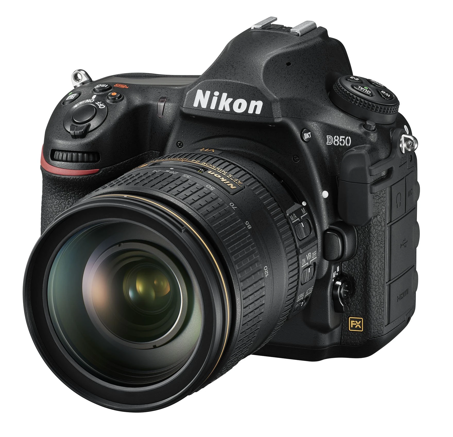 Nikon D850 Professional 45.4MP Mirror Camera, FX CMOS Sensor, 4K/UHD Full Frame, EXPEED 5, Black