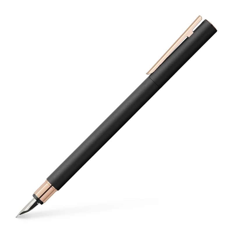 Faber-Castell Neo Slim 343101 Fountain Pen - Black/Rose Gold