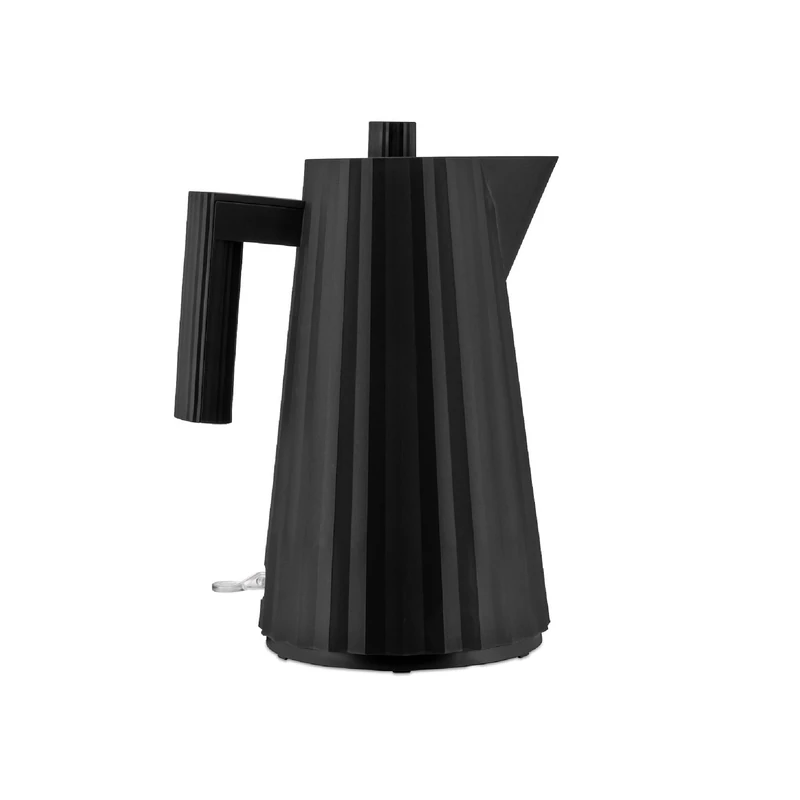 Alessi Plissé MDL06 B - Electric Kettle in Thermoplastic Resin, European Plug 2400W, 170 cl, Black - Image 1
