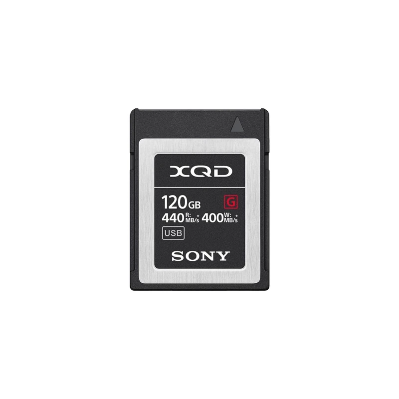 Sony 120GB (128GB pre format) 5x TOUGH XQD Flash Memory Card - High Speed G Series ( Read 440MB/s and Write 400MB/s) - QDG120F