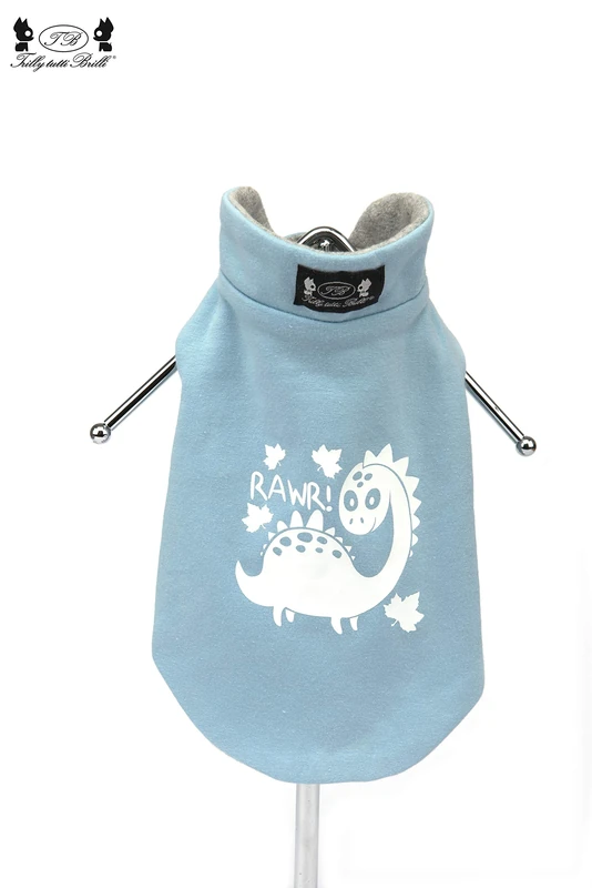 Trilly Tutti Brilli Bruce Rawr Dinosaur Sweatshirt (Blue, XS)