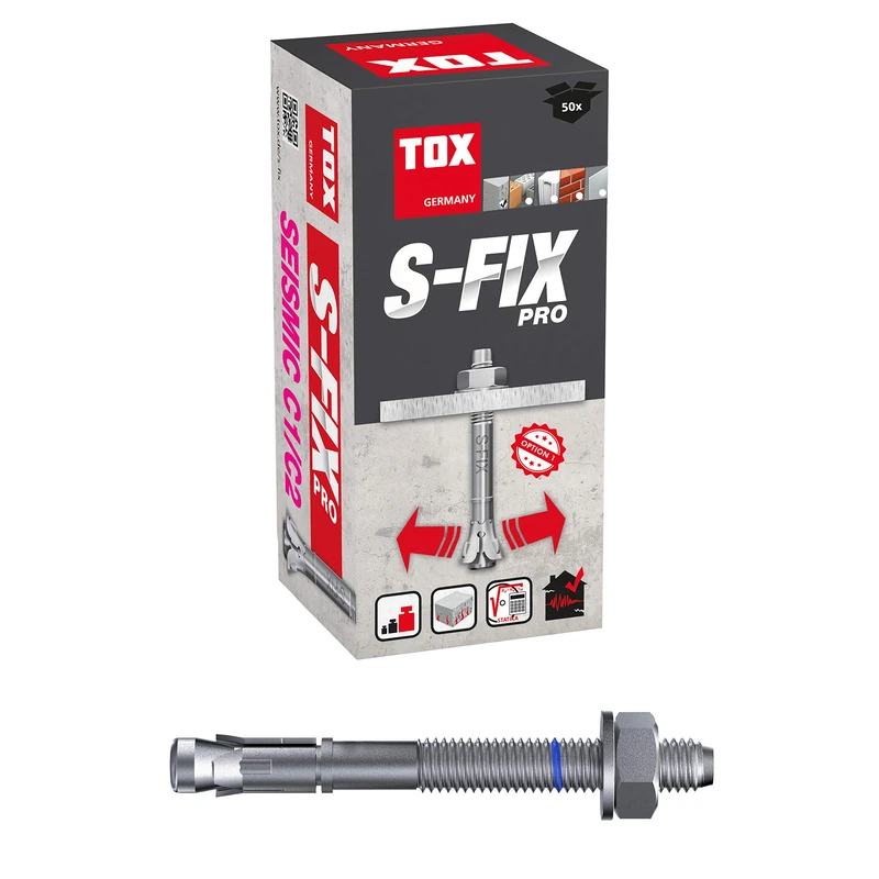 TOX bolt anchor S-Fix Pro M10 x 90 x 10 mm, 50 pieces, 04010215