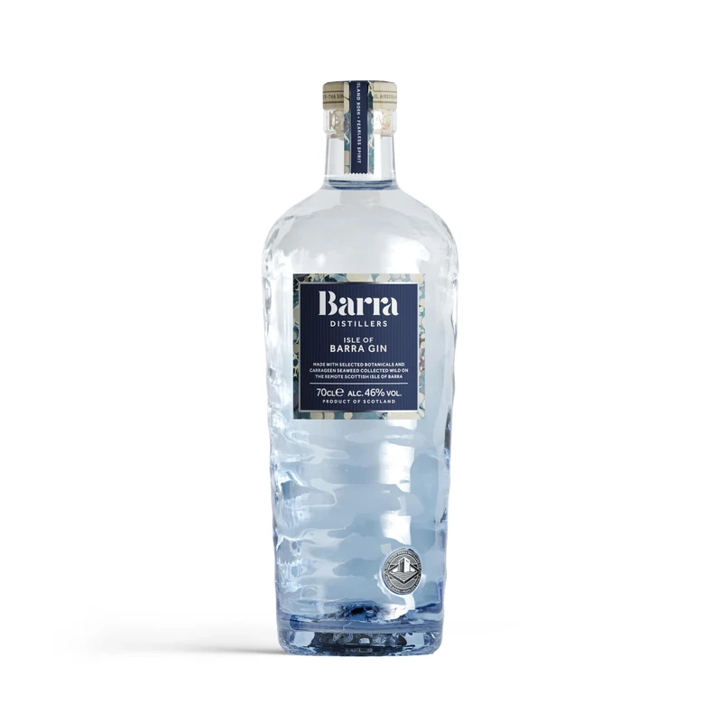 Isle of Barra Distillers Gin 70cl - 46% ABV - award winning premium alcohol from the Outer Hebrides - 100% Plastic-Free and Recyclable Bottle