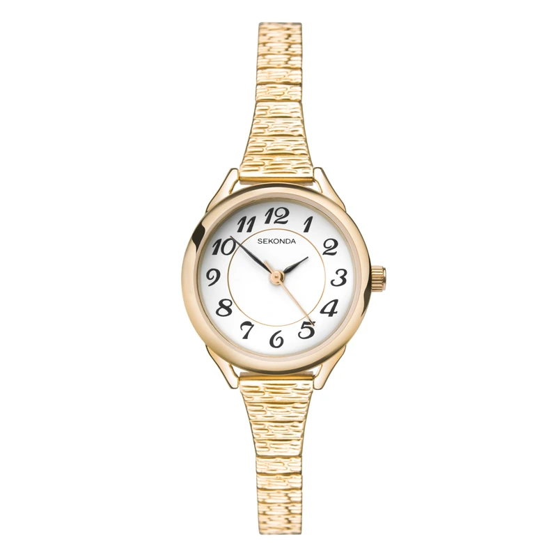 Sekonda Harley Ladies 25mm Three Hand Classic Quartz Watch White Dial with Analogue Display