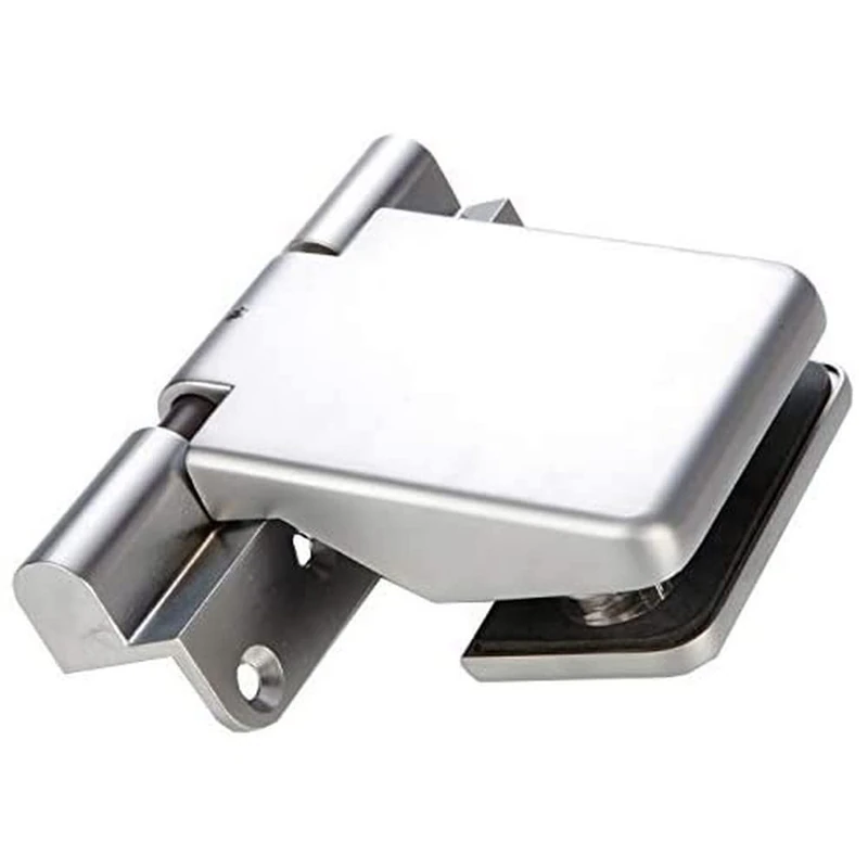eliga Door Hinge Self-Closing Angle Shape Matt Chrome DIN Left - Image 1