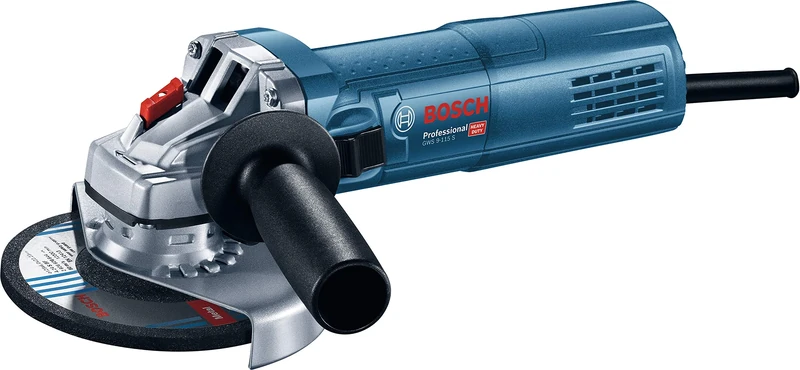 Bosch Professional Corded Angle Grinder GWS 9-115 S (900W, incl. Auxiliary Handle,)