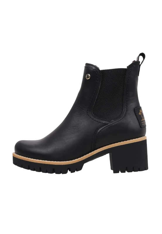 Panama Jack Women's Pia TravChelsea Boot, black, 8 UK