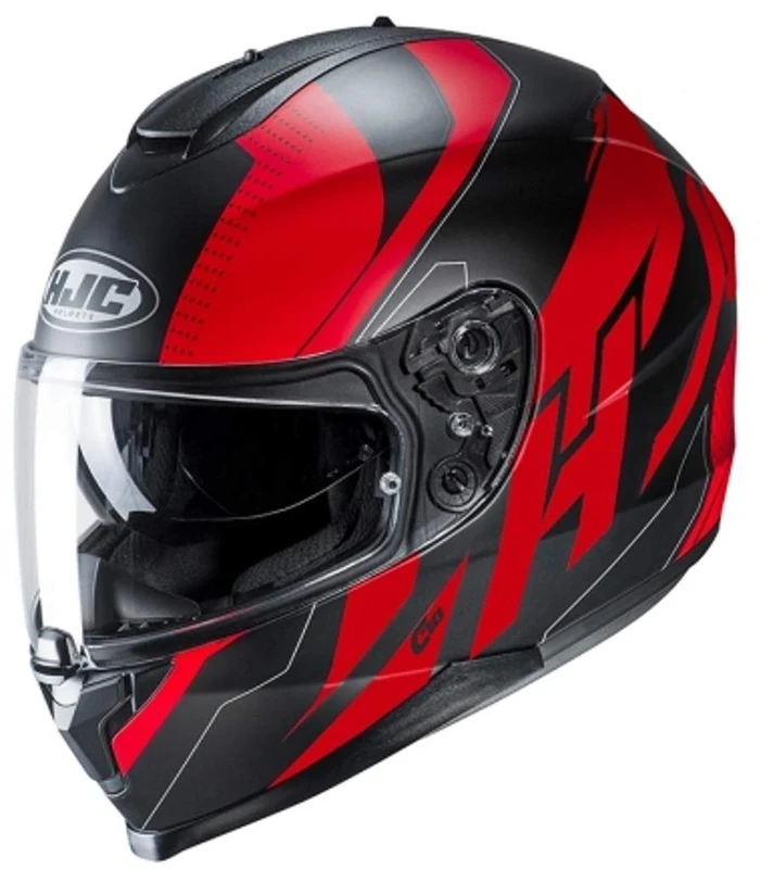 HJC Motorcycle helmets C70 BOLTAS MC1SF, Noir/Rouge, M