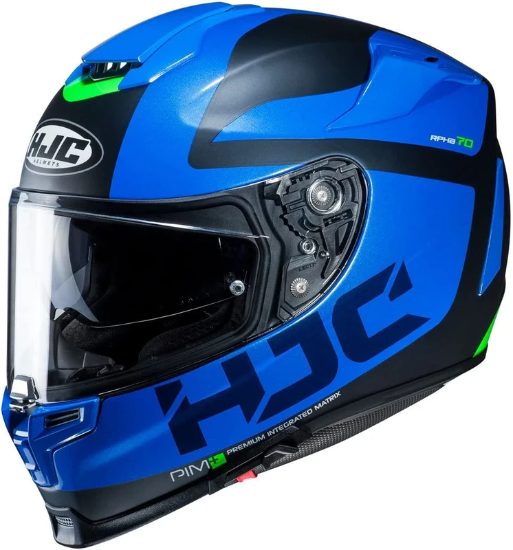 HJC Motorcycle helmets RPHA 70 BALIUS NC2SF, Noir/Bleu, XL