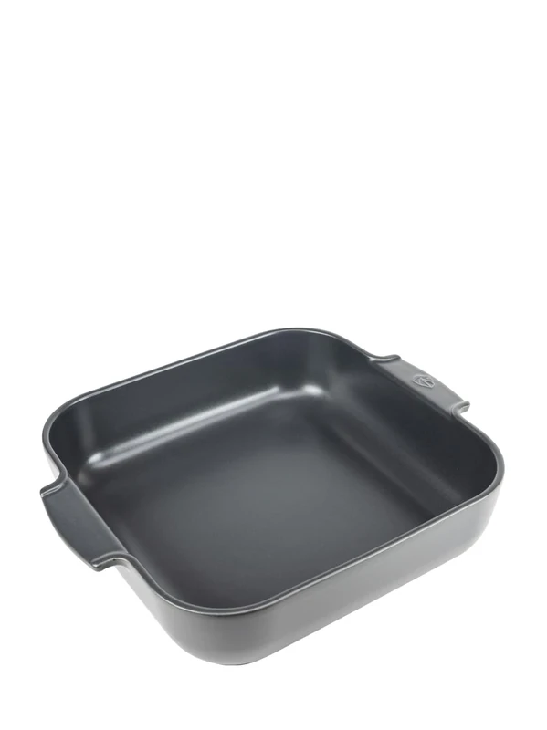 PEUGEOT - Square ceramic Baking Dish - 36 cm (including handles) x 29.5 cm x 7.5 cm - capacity: 5.4 L - 10 year guarantee - Slate Grey Colour
