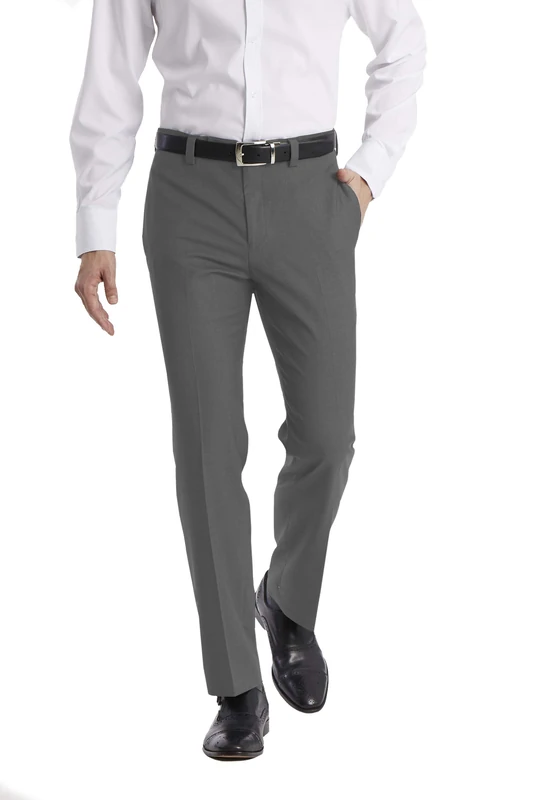 Calvin Klein Men's Jinny Dress Pants, Medium Grey, 32W x 32L