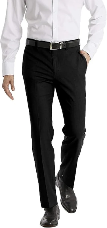 Calvin Klein Men's Jinny Dress Pants, Black, 30W / 30L