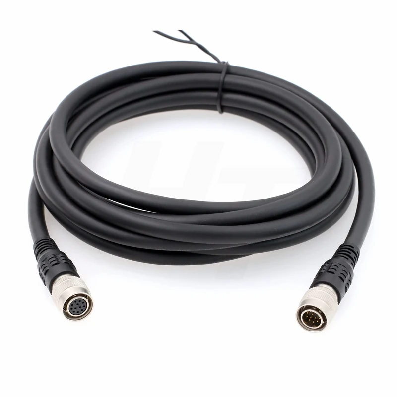 HangTon 12 Pin Hirose Male to Female for Sony DXC-950 990 Cable Hitachi CCD Camera (10 meter)