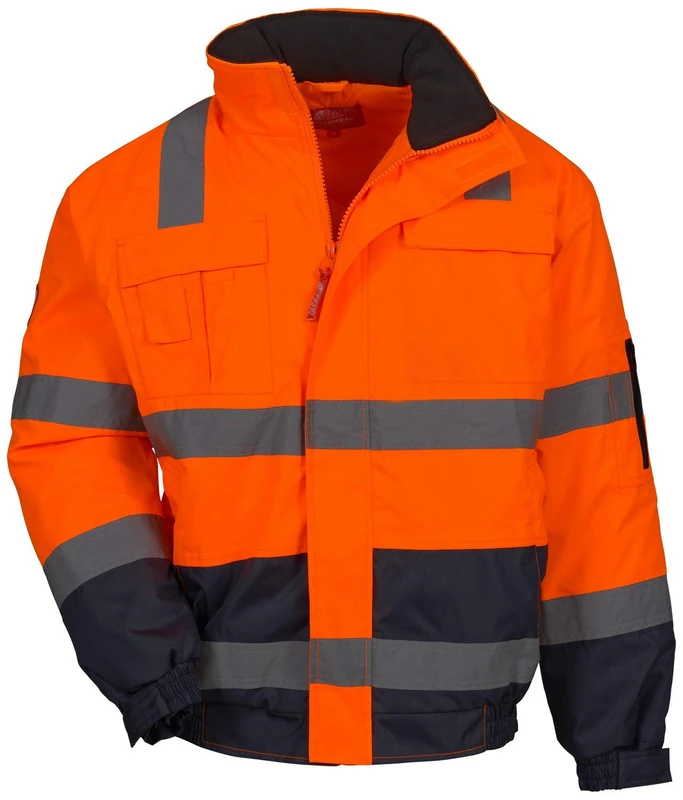 Nitras Men's Motion Tex Viz Pilot Jacket, Orange, XXL
