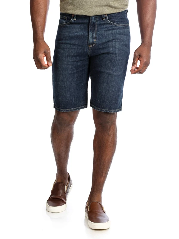 Wrangler Authentics Men's Big & Tall Comfort Flex Denim Shorts Big & Tall Comfort Flex Denim Shorts, Flex Dark, XS