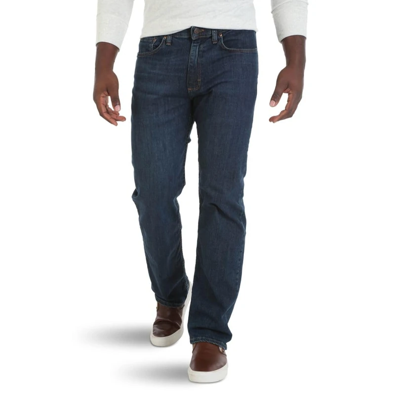 Wrangler Authentics Men's Relaxed Fit Flex Waist Jeans - Carbon - Image 1