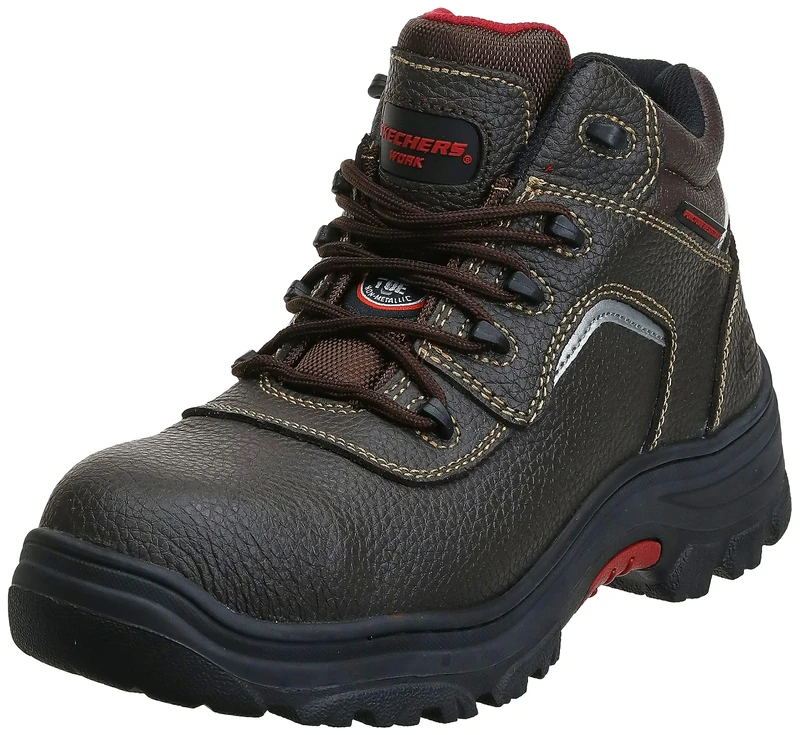 Skechers Men's Burgin-Sosder Industrial Boot - Leather & Composite Safety Toe