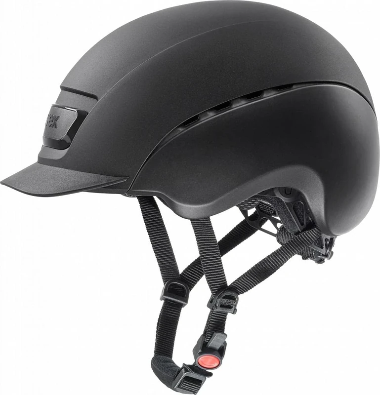 uvex Elexxion - Sturdy Riding Helmet for Men and Women - Individual Fit - Optimized Ventilation - Black Matt-Black Matt - 54-55 cm