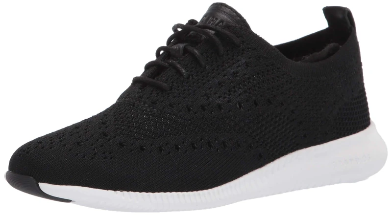 Cole Haan Women's 2.zerogrand Stitchlite Oxfords, Black Black Knit Optic White Black Knit Opt Wht, 5 UK