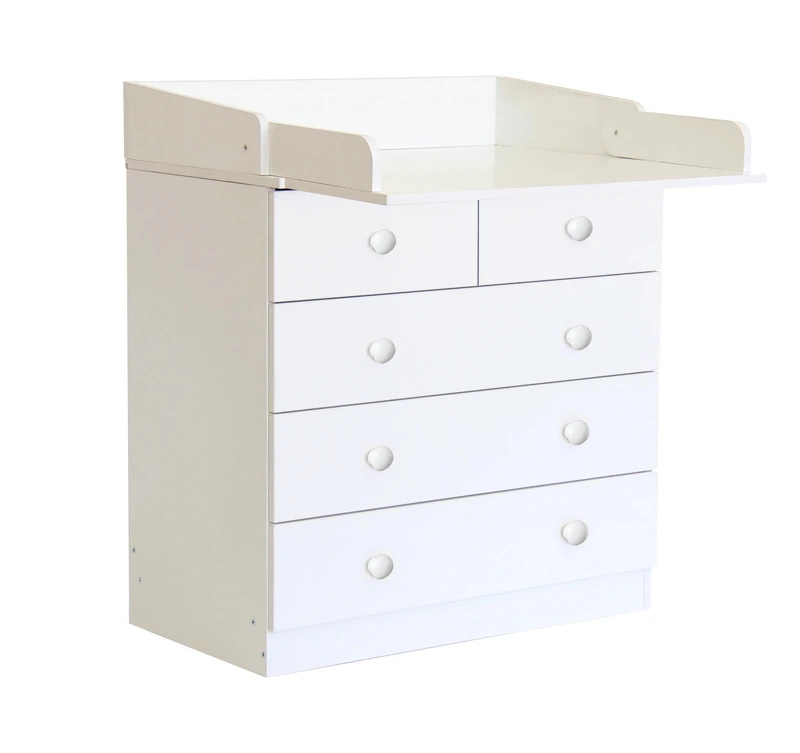 Polini Simple, Drawer Unit 1780 with Changing Board, White - Image 1