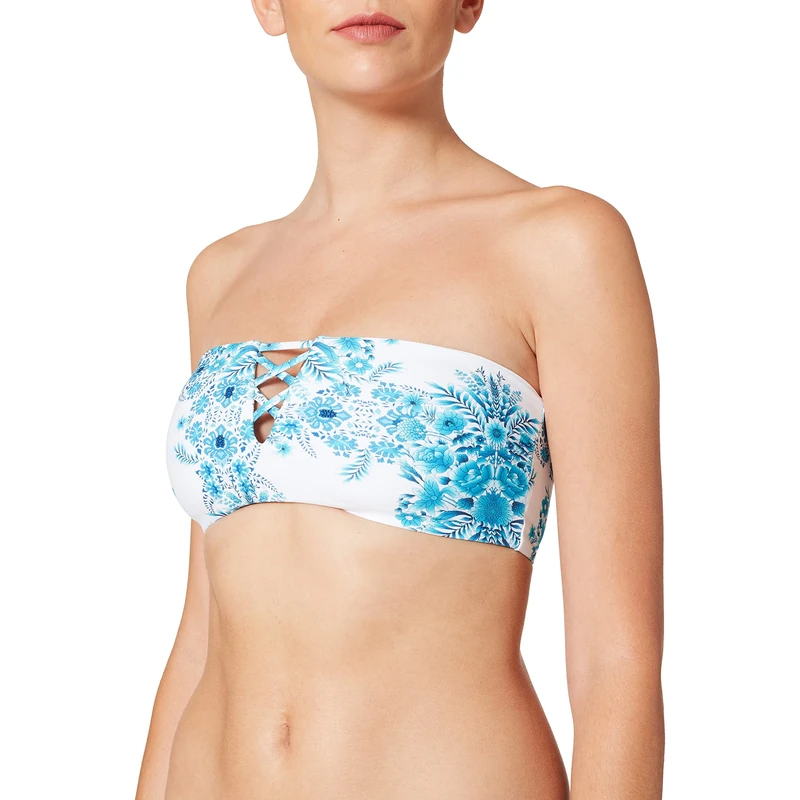 Seafolly Women's Sunflower Tube Top Bikini Top - Blue - 10