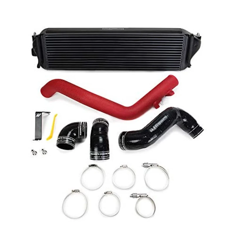 Mishimoto MMINT-CTR-17KBKWRD Performance Intercooler Kit Compatible With Honda Civic Type R Black and Red