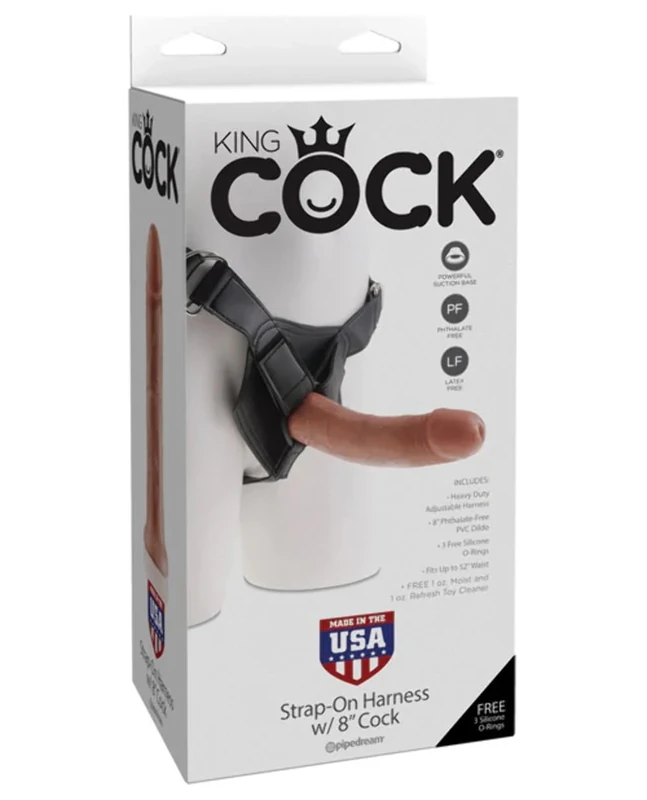 Pipedream Strap-on Harness with Cock - Tan, 0.83909 kg