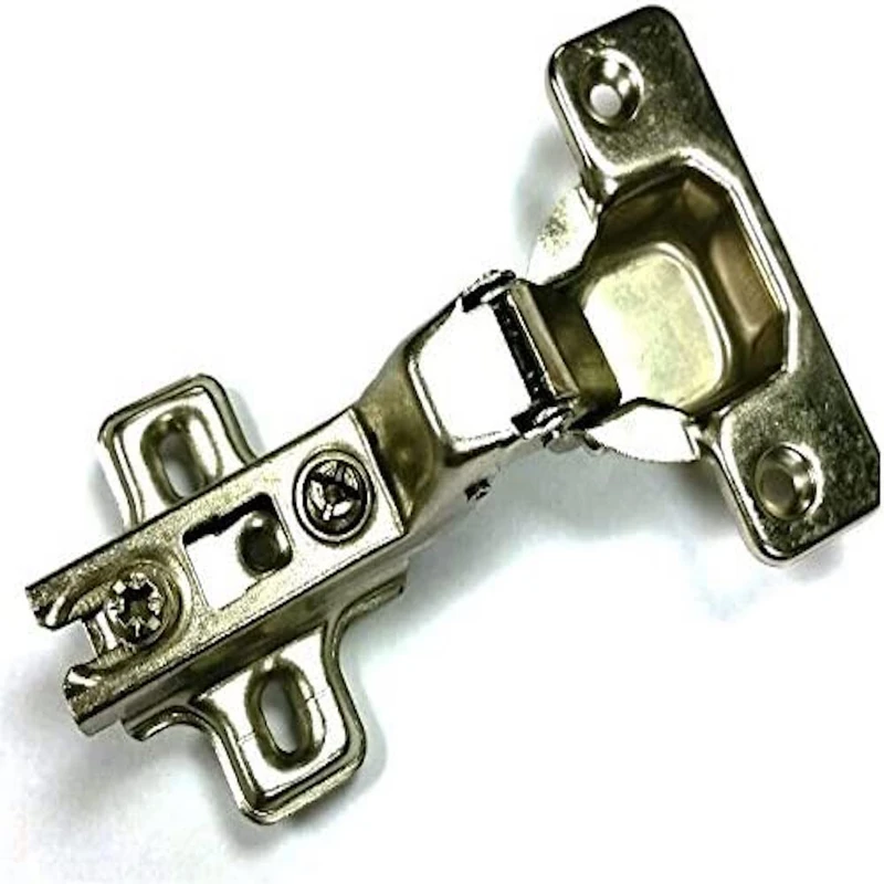 Merriway BH07395 (40 Pcs) Slide-On Sprung Inset Kitchen Cabinet Wardrobe Concealed Hinges, Zinc Plated 35mm 95 Degree - Pack of 40 Pieces