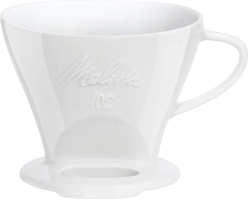 Melitta 218967 Filter Porcelain Coffee Filter Size 102 White 1x2