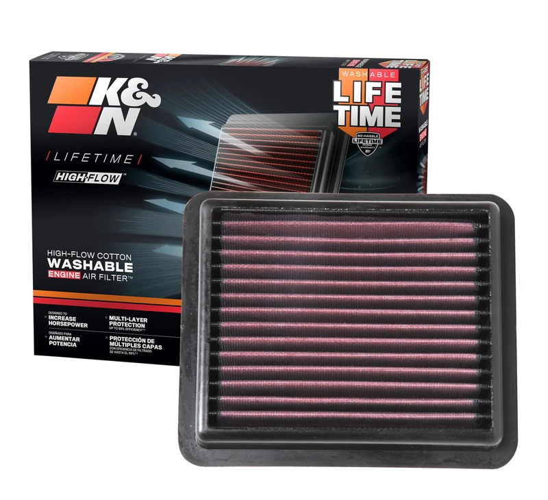 K&N Engine Air Filter: High Performance, Premium, Washable, Replacement Filter: Compatible with 2018-2019 Honda Accord, 33-5072